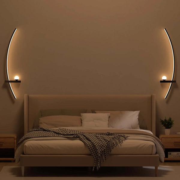 Modern Adjustable Arc Glow Wall Lamp