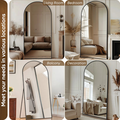 Archway Curved Full-Length Floor Mirror